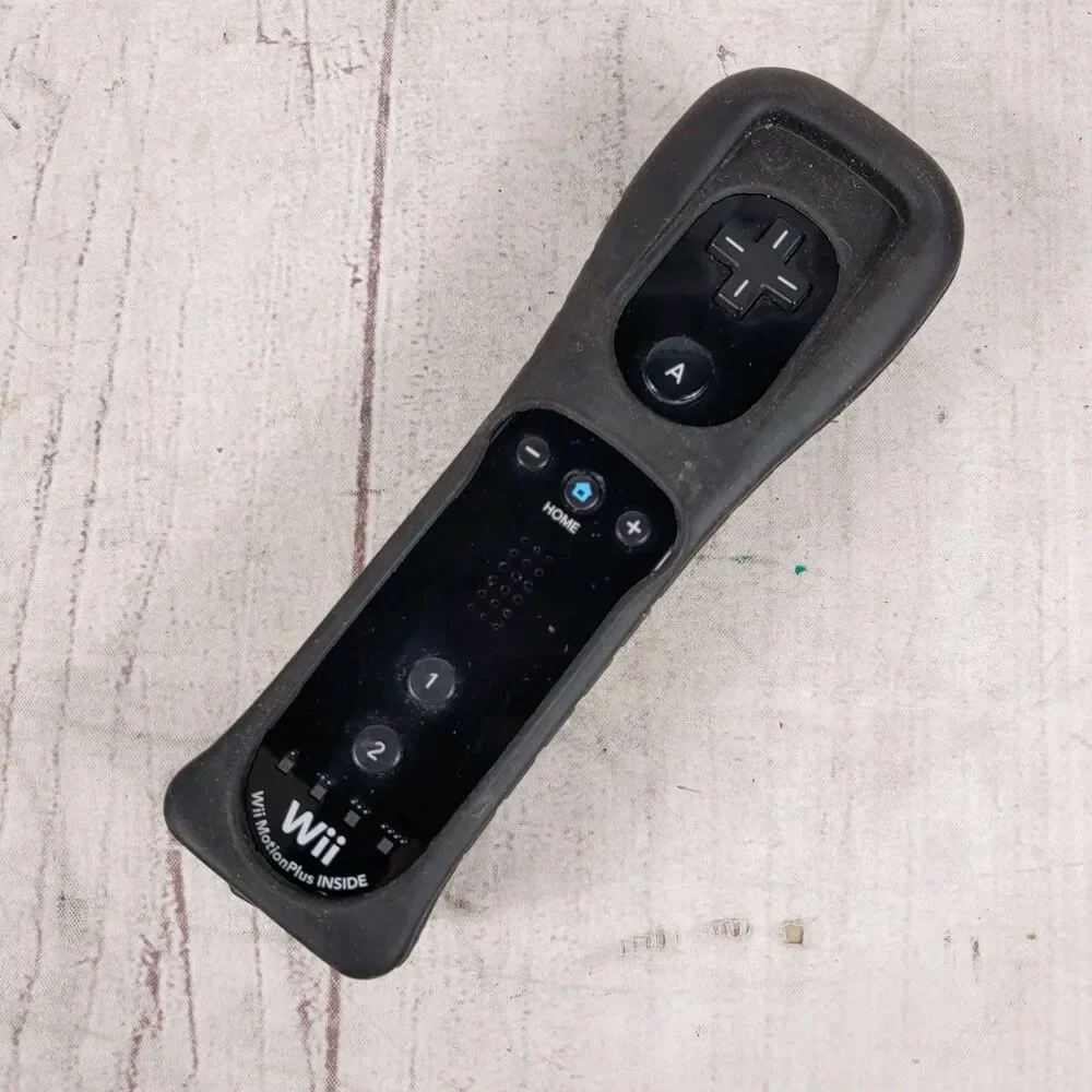 Official OEM Nintendo Wii & Wii U Motion Plus Remote Controller - Black RVL-036